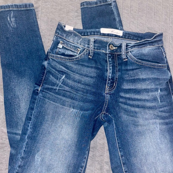 KanCan Dark Wash Skinny Jeans - Picture 1 of 5